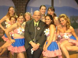 With the cast of Lyric Theatre's Guys and Dolls