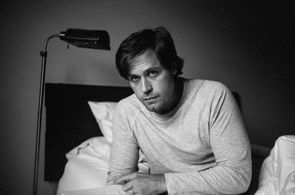 On set of Michael Faust