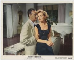 Arnold Moss and Mary Murphy in Hell's Island (1955)