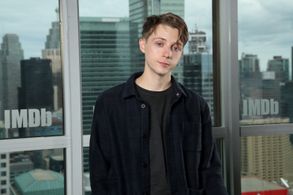 Gerran Howell at an event for The Song of Names (2019)