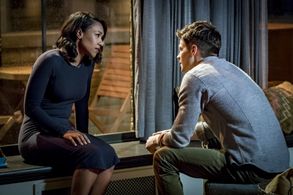 Grant Gustin and Candice Patton in The Flash (2014)