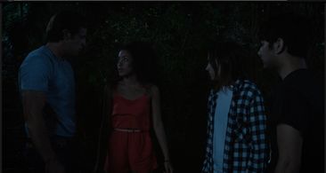 Zelda Williams, Mark Indelicato, Alberto Frezza, and Paulina Singer in Dead of Summer (2016)