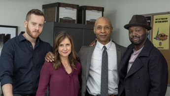 Kellie Martin, Giacomo Baessato, Peter Bryant, and Viv Leacock in Hailey Dean Mystery: Hailey Dean Mystery: Deadly Estat