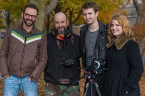 David Bates, Antonino Pruiti, Scarlett Rivers, and Patrick Sutherland in Mail Order Beard (2015)