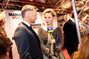 Barry Atsma and Maartje van de Wetering at the premiere of Mannenharten 2