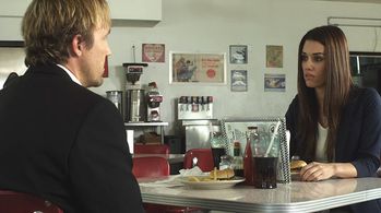 Cory Oliver and David A.R. White in God's Not Dead (2014)