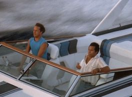 Don Johnson and Philip Michael Thomas in Miami Vice (1984)