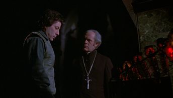 Ralph D. Bowman and Dan Grimaldi in Don't Go in the House (1979)