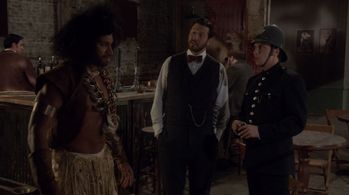 Joshua Barilko, Ari Cohen, and Jonny Harris in Murdoch Mysteries (2008)