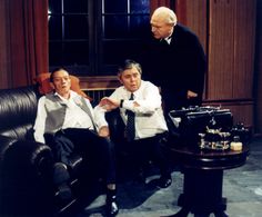 Josef Abrhám, Rudolf Hrusínský, and Sobeslav Sejk in Noc rozhodnutí (1993)