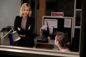 Georgina Haig and Stefanie Nakamura in The Radio Talk Show Killer (2019)