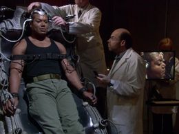 Bill Dow and Christopher Judge in Stargate SG-1 (1997)