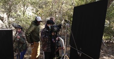 Jakobe' Dempsey on the set of 'The Vakarian Star'