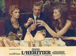 Jean-Paul Belmondo, Carla Gravina, and Maureen Kerwin in The Inheritor (1973)
