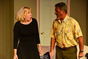 Actors Rhonda Davis and Ron Pirello in 