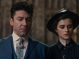 Michael Weston and Rebecca Liddiard in Houdini and Doyle (2016)