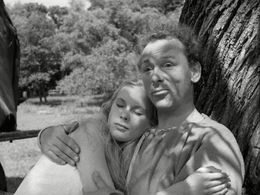 Bibi Andersson and Nils Poppe in The Seventh Seal (1957)