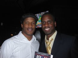 NATE PARKER & BARON JAY at Hill HARPER/NATE PARKER TOYS FOR KIDS CHRISTMAS PARTY