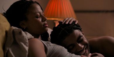 Branden Cook and Myha'la Herrold in Industry (2020)