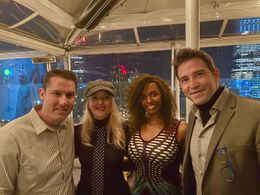 Brian Feeney, Irene Zoe Alameda, Mia Speigh, and Fernando Gil at opening night party party in Manhattan for the 2020 Win