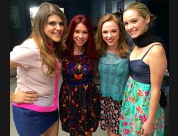 Molly Tarlov, Jillian Rose Reed, Greer Grammer, and Madeline Bertani