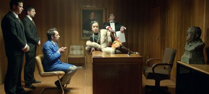 Custódia Gallego, Pedro Diogo, and Carlos Mendes in Posfácio nas Confecções Canhão (2012)