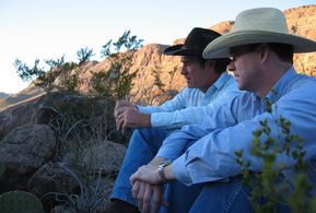 T.L. Jones, Eric Williams - director's scout: THE THREE BURIALS OF MELQUIADES ESTRADA, Rio Grande River, Texas/Mexico bo