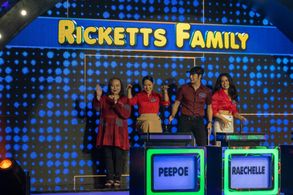 Ronnie Ricketts, Raechelle Ricketts, Peepoe Alatiit, and Mariz in Family Feud Philippines (2022)