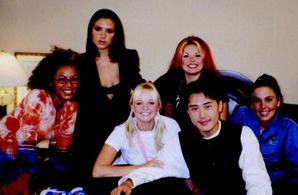 In bed with the Spice Girls for a major Showbuzz exclusive at the Four Seasons Singapore.