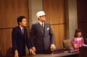 Billy Crystal, Rebecca Balding, and Eugene Roche in Soap (1977)