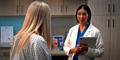 Marita de Lara as Dr. Lewis on Sex Lives of College Girls