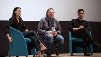 Marta Gastini and Angad Aulakh at an event for Autumn Lights (2016)