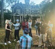 Maya Hawke, Natalia Dyer, Leigh Janiak, Caleb McLaughlin, Joe Keery, and Gaten Matarazzo