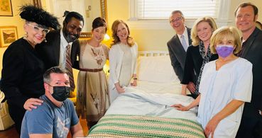 Behind the scenes from the final days of filming.