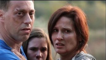 Savannah Lathem on set 