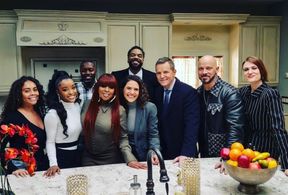 (L-R) Lacey Herbert, LaToya Tonodeo, Rob Hardy, Mary J Blige, Monique Gabriela Curnen, Method Man, Shane Johnson, Berto 