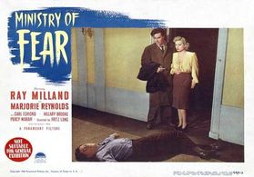 Ray Milland, Carl Esmond, and Marjorie Reynolds in Ministry of Fear (1944)