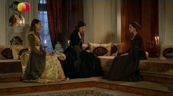 Selma Ergeç, Pinar Caglar Genctürk, and Selen Öztürk in The Magnificent Century (2011)