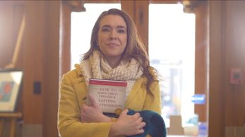 on the set of Christmas at the Chateau