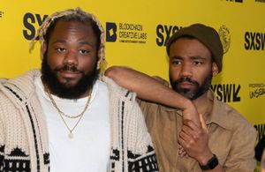 Danny Glover, Steve-O, and Stephen Glover at an event for Atlanta (2016)