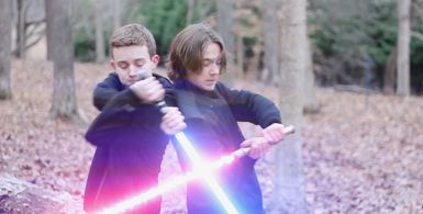 Bryson Sams and Tucker Vaughn in Cyan Wars 2: Shroud of the Dark Side (2017)
