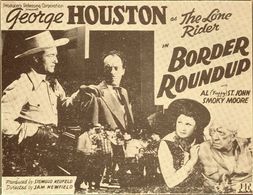John Elliott, George Houston, I. Stanford Jolley, and Patricia Knox in Border Roundup (1942)