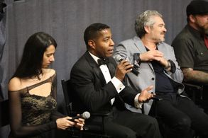 Merrick McCartha, Ghadir, and Daniel Armand at an event for The Playground (2017)