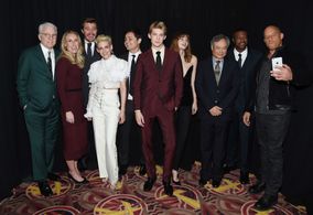 Steve Martin, Ang Lee, Chris Tucker, Vin Diesel, Kristen Stewart, Garrett Hedlund, and Joe Alwyn at an event for Billy L