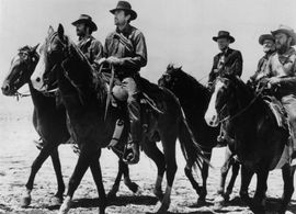 Gregory Peck, Richard Widmark, Charles Kemper, Harry Morgan, and John Russell in Yellow Sky (1948)
