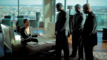 Mykel Shannon Jenkins, Asante Jones, Indira G. Wilson, and Lawrence Adimora in Ballerz (2011)