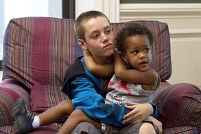 Ethan Cutkosky and Brenden Sims in Shameless: Cascading Failures (2013)