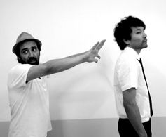 Caito Ortiz and Cauê Ito on set of Estação Liberdade (Freedom Station) 2011