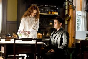 Colin Farrell and Jessica Brown Findlay in Winter's Tale (2014)