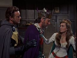 Mark Dignam, Ronald Howard, and Janette Scott in Siege of the Saxons (1963)